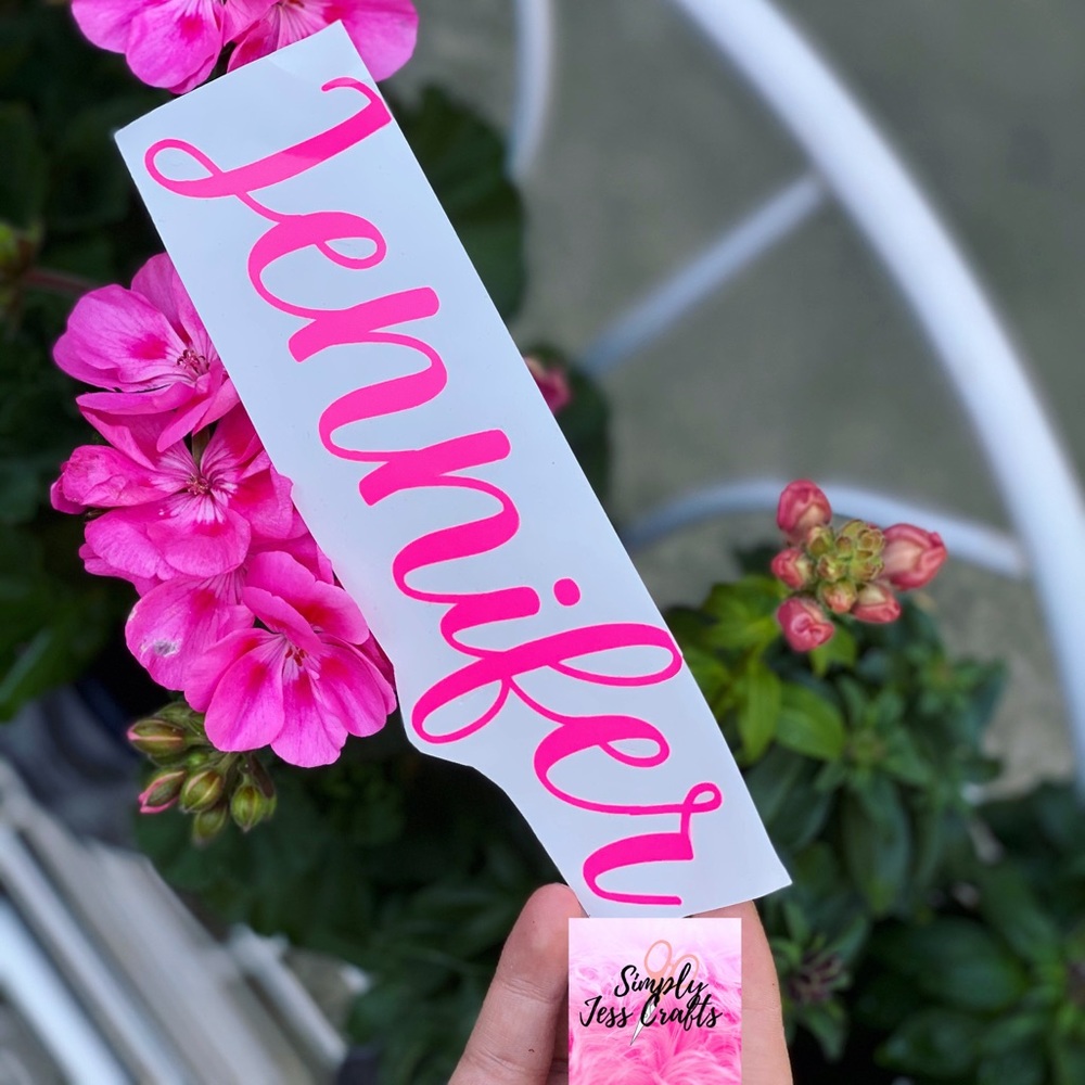 Customized sticker names